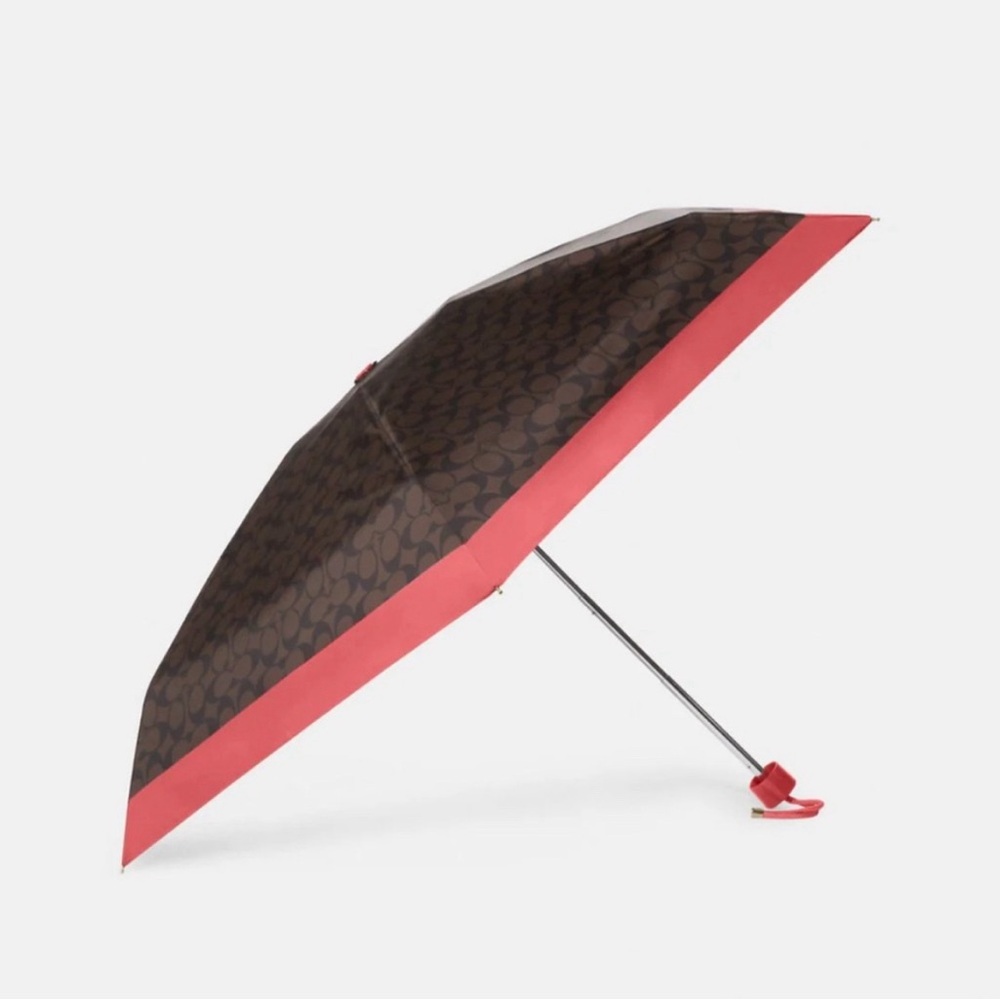 NWT Coach UV Protection Signature Mini Umbrella